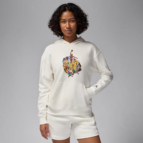 Womens White Hoodies Pullovers. Nike